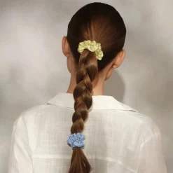 Sale Ruched Satin Scrunchies 5pc Set Multi Color Haarpflege-Routinen & Sets|Haargummis