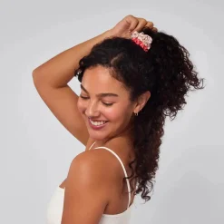Hot Ruched Satin Scrunchies 5pc Set Assorted Cherry Blossom Haarpflege-Routinen & Sets|Haarprobleem