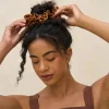 Online Ruffle Scrunchie Camel Haargummis