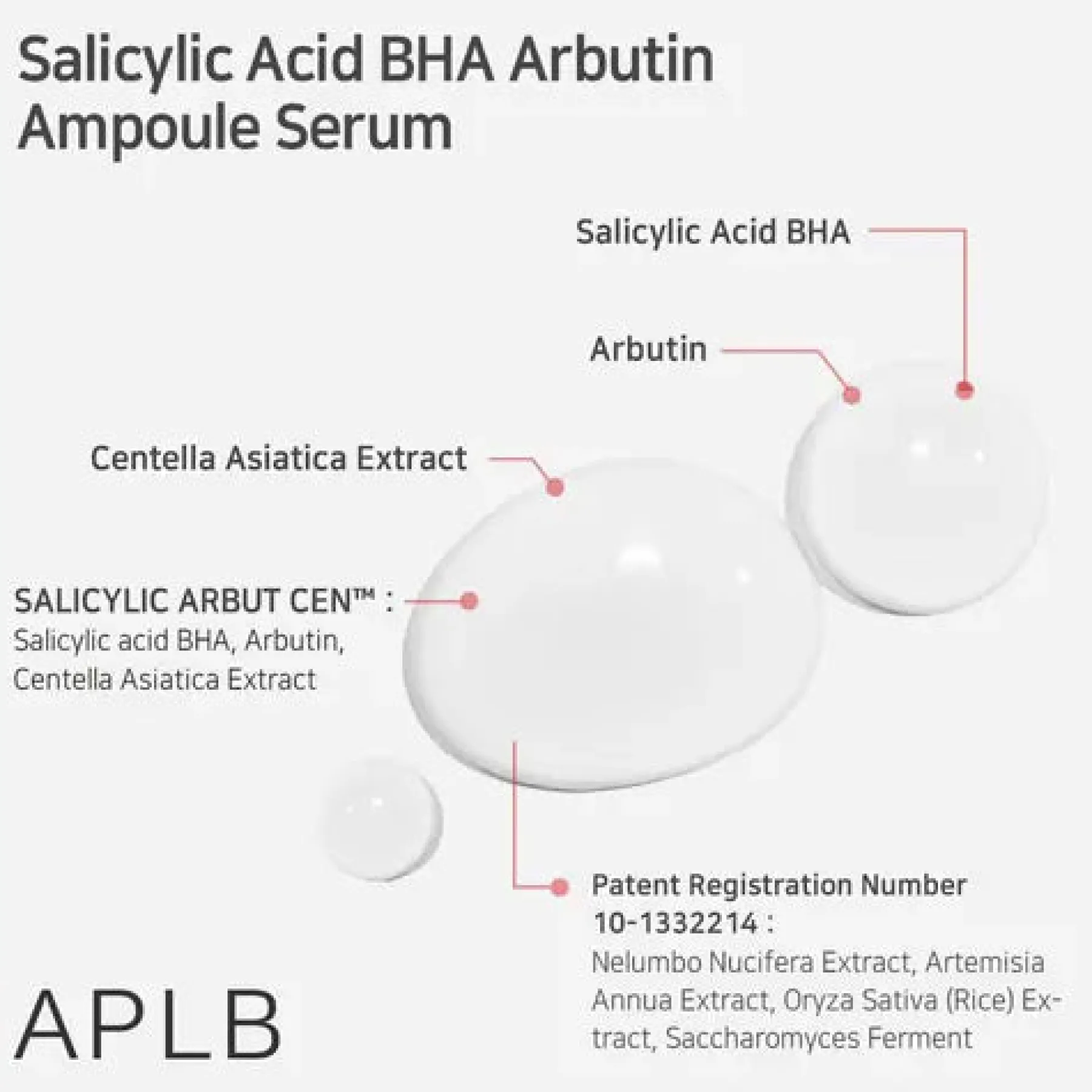 Online Salicylic Acid BHA Arbutin Ampoule Serum Beruhigendes Serum|Hauptzutat