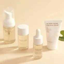 Hot Salmon Caring Centella Special Travel Kit Bag Set Hauptzutat|Korean Skincare Routine