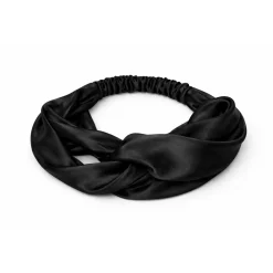 Outlet Satin Headband With Twist Black Curly & Coily Accessories