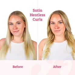 Satin Heatless Curls Haarpflege-Routinen & Sets|Lockenwickler