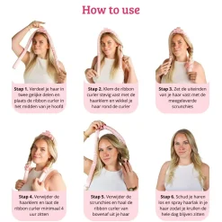 Satin Heatless Curls Haarpflege-Routinen & Sets|Lockenwickler