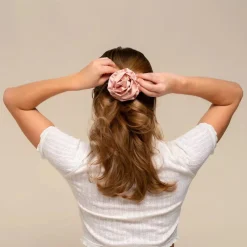 Online Satin Rosette Flat Cloud Clip Terracotta Haarspangen & -Clips
