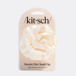 Discount Satin Rosette Flat Cloud Clip Cream Haarspangen & -Clips