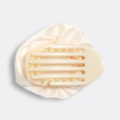 Discount Satin Rosette Flat Cloud Clip Cream Haarspangen & -Clips
