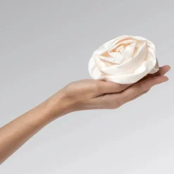 Discount Satin Rosette Flat Cloud Clip Cream Haarspangen & -Clips