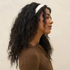 New Satin & Velvet Headbands Creme & Caramel Stirnbänder