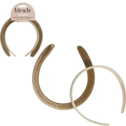 New Satin & Velvet Headbands Creme & Caramel Stirnbänder