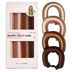 Outlet Satin Wrapped Jumbo Flexi Rods Rosewood Vegane Haarpflege|Lockenwickler