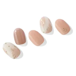 Online Semi Cured Gel Nail Strips N Almond Blossom 3. Nail Wraps|Korean Nails