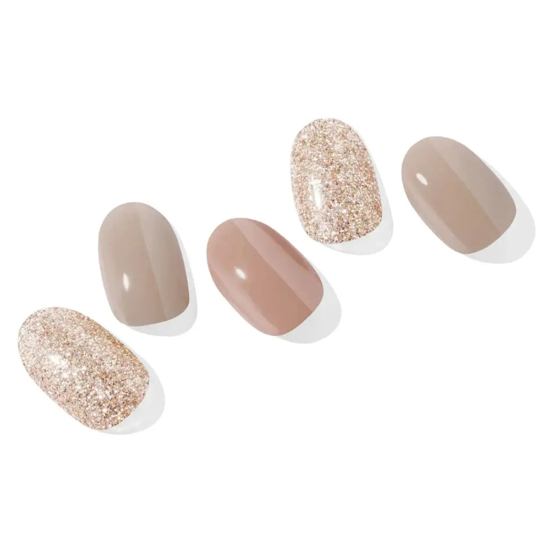New Semi Cured Gel Nail Strips N Carmel 3. Nail Wraps|Korean Nails