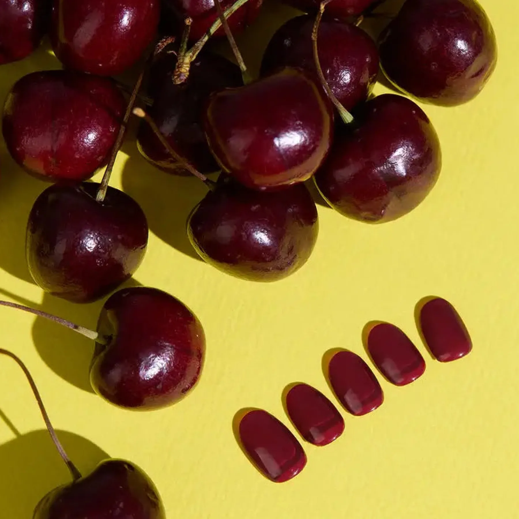 Hot Semi Cured Gel Nail Strips N Classic Burgundy 3. Nail Wraps|Korean Nails