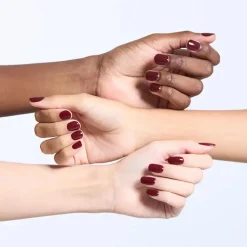 Hot Semi Cured Gel Nail Strips N Classic Burgundy 3. Nail Wraps|Korean Nails