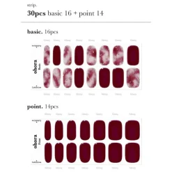 Discount Semi Cured Gel Nail Strips N Mulberry 3. Nail Wraps|Korean Nails
