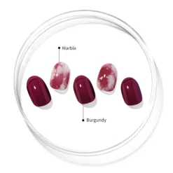 Discount Semi Cured Gel Nail Strips N Mulberry 3. Nail Wraps|Korean Nails
