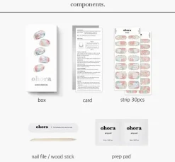 New Semi Cured Gel Nail Strips N Newtro No.1 3. Nail Wraps|Korean Nails