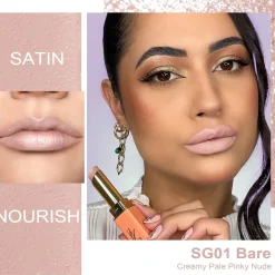 Sensual Glow Lipstick SG01 Bare Lippenstift|Veganer Lippenstifte