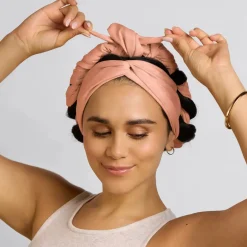 Hot Set & Flow Heatless Curling Headband Terracotta Haarprobleem
