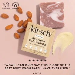 Clearance Shea Butter Exfoliating Solid Body Wash Vegan Pflege|Soap Bars