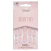 Clearance Sheer Tint Satin Slippers Nails Künstliche Nägel