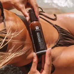 Online Shine Brown Chocolate Oil Vegan Tanning|Tanning Oil