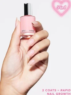 Clearance Signature Pink 5-in-1 Rapid Growth Nail Treatment Veganer Nagellack|Nagelserum