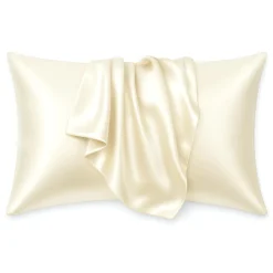 Online Silky Satin Pillowcase Ivory Curly & Coily Accessories|Kopfkissenbezüge