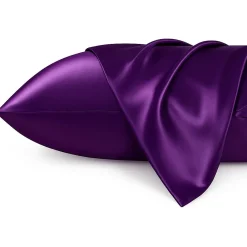 Silky Satin Pillowcase Purple Curly & Coily Accessories|Kopfkissenbezüge