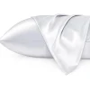 Sale Silky Satin Pillowcase Silver Grey Curly & Coily Accessories|Kopfkissenbezüge
