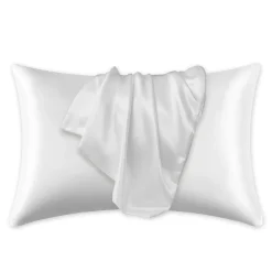 Hot Silky Satin Pillowcase White Kopfkissenbezüge|Kopfkissenbezüge