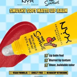 Clearance Simpson Smushy Blurred Finish Matte Lip Balm Bart Rebel Red Vegan Pflege|Lippenbalsam