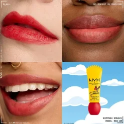 Clearance Simpson Smushy Blurred Finish Matte Lip Balm Bart Rebel Red Vegan Pflege|Lippenbalsam