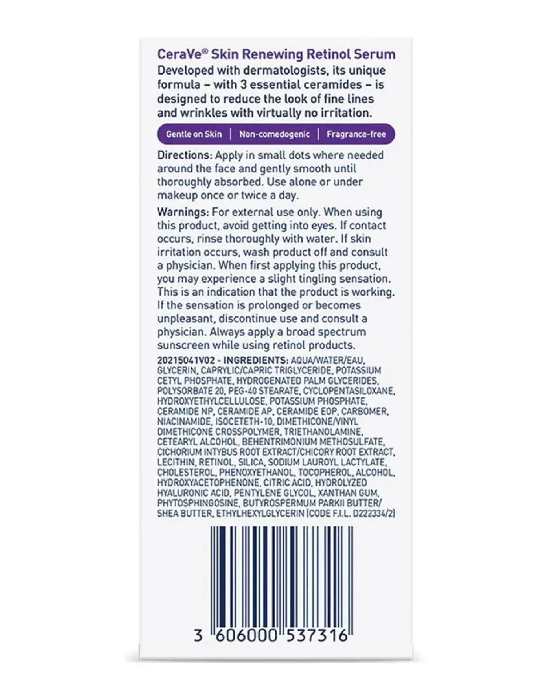 New Skin Renewing Retinol Serum Problemlösende Seren|Hauptzutat