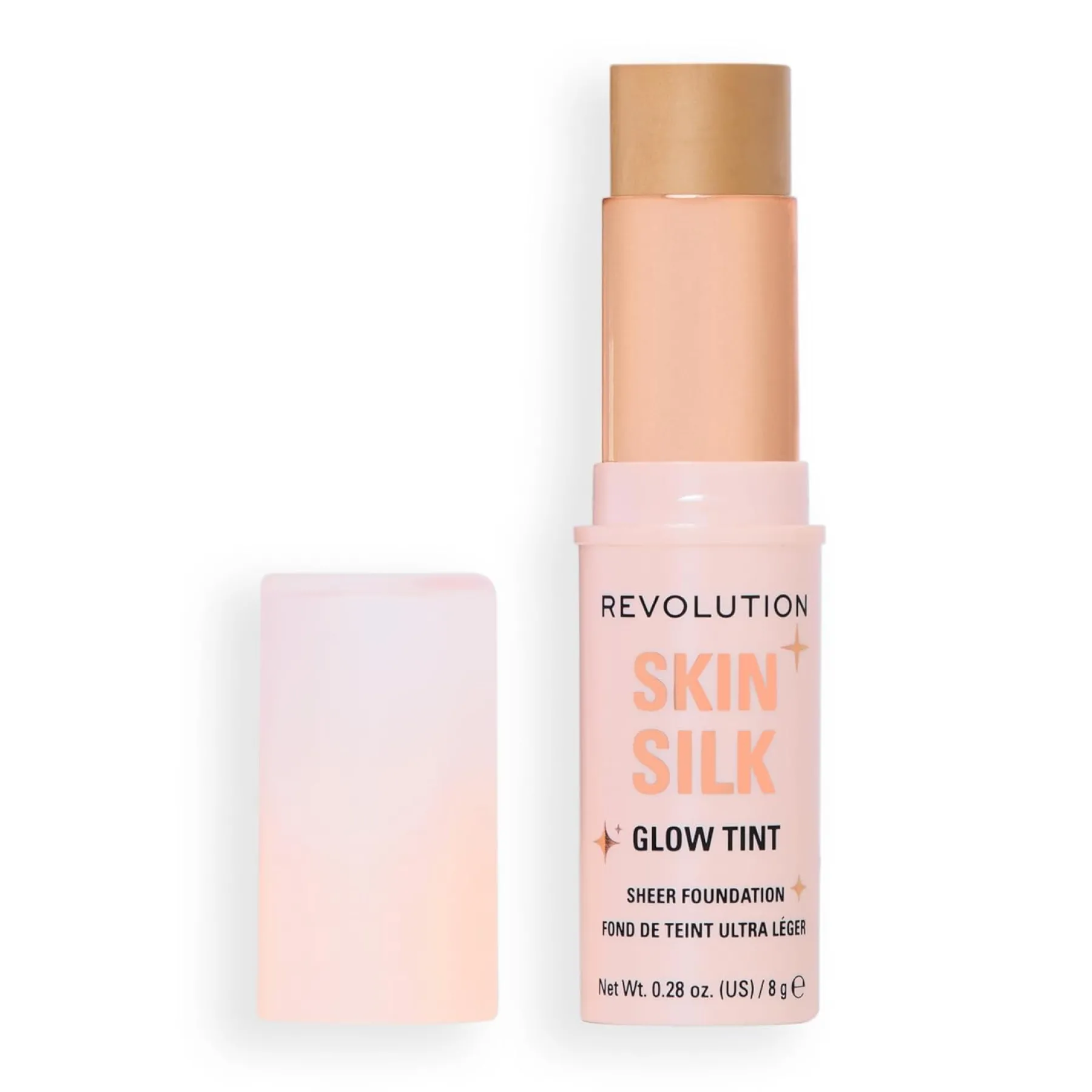 New Skin Silk Glow Tint Sheer Foundation Stick Medium Tan Warm Foundation