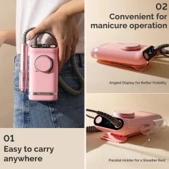 New SM320G Nail Drill Pink 1. Nagels Voorbereiden|1. Nagels Voorbereiden