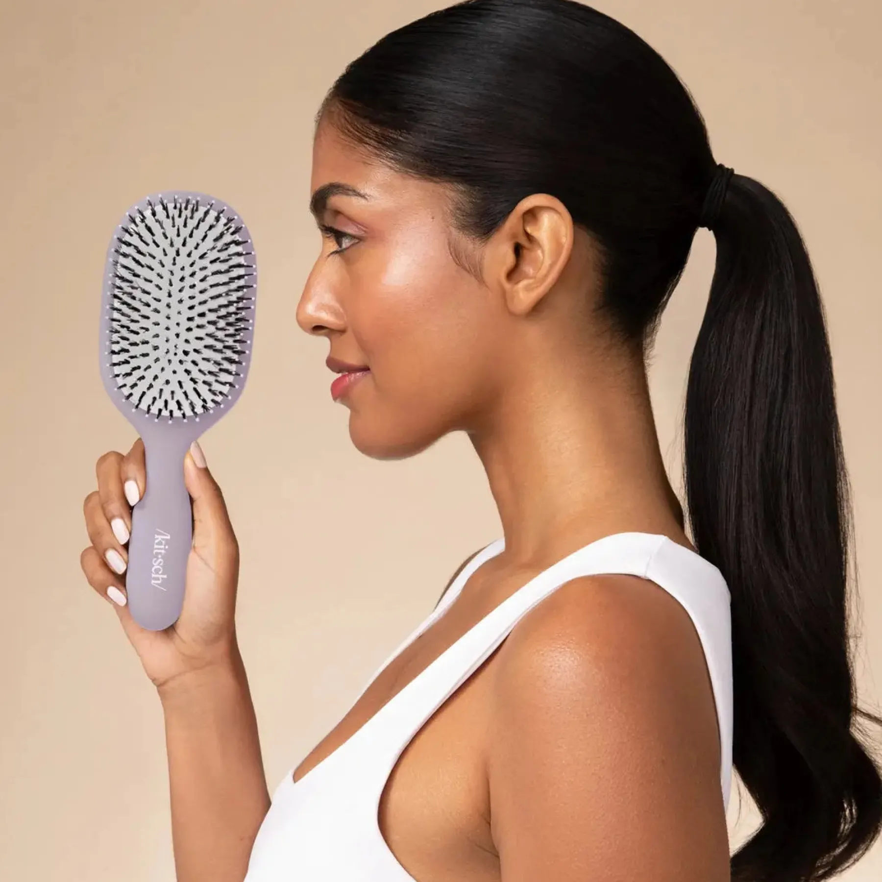 Online Smooth & Polish Brush Soft Violet Haarprobleem|Haarborstels & Kammen