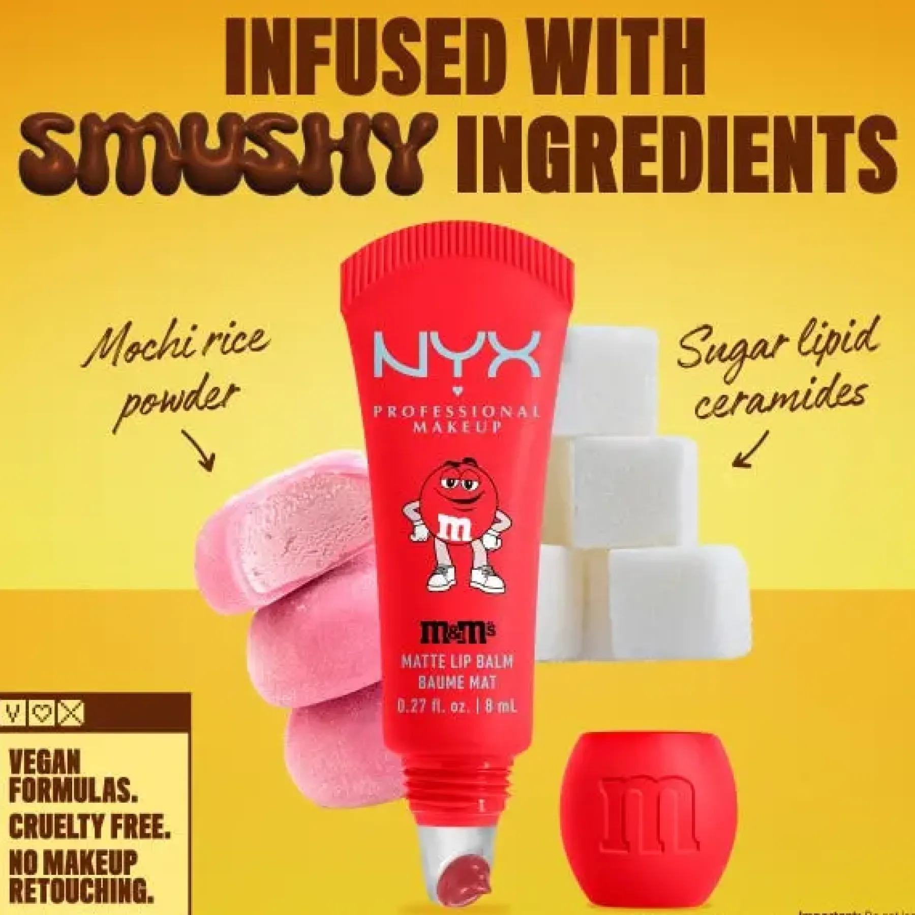 New Smushy Matte Lip Balm M&M'S Surprize Lippenbalsam|Lippenbalsam