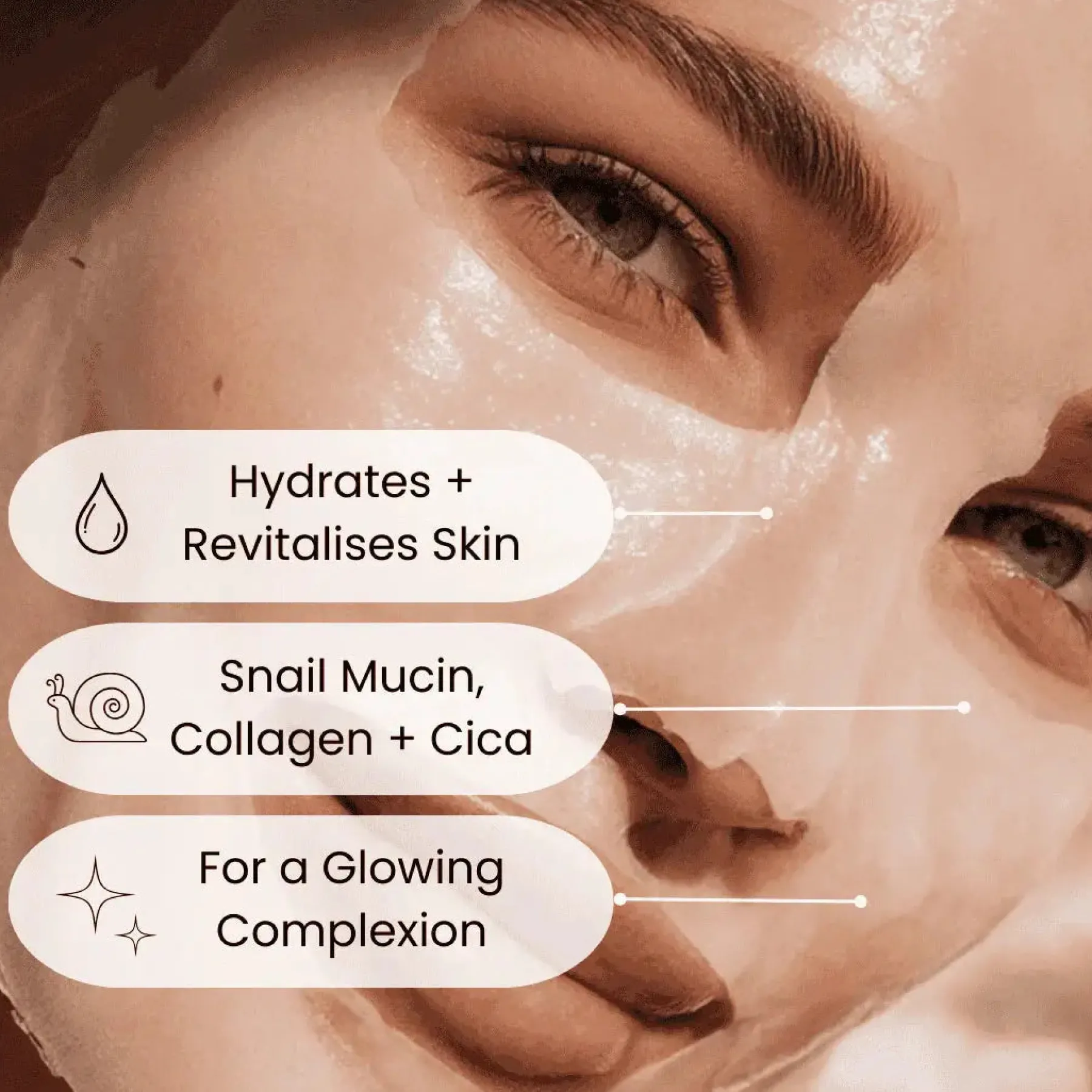 Online Snail Mucin Multi-Benefit Biocellulose Masque Gesichtsmasken|Hautprobleme
