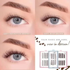 Best Soft Definition Dark Brown Pre-Glued Lashes Künstliche Wimpern