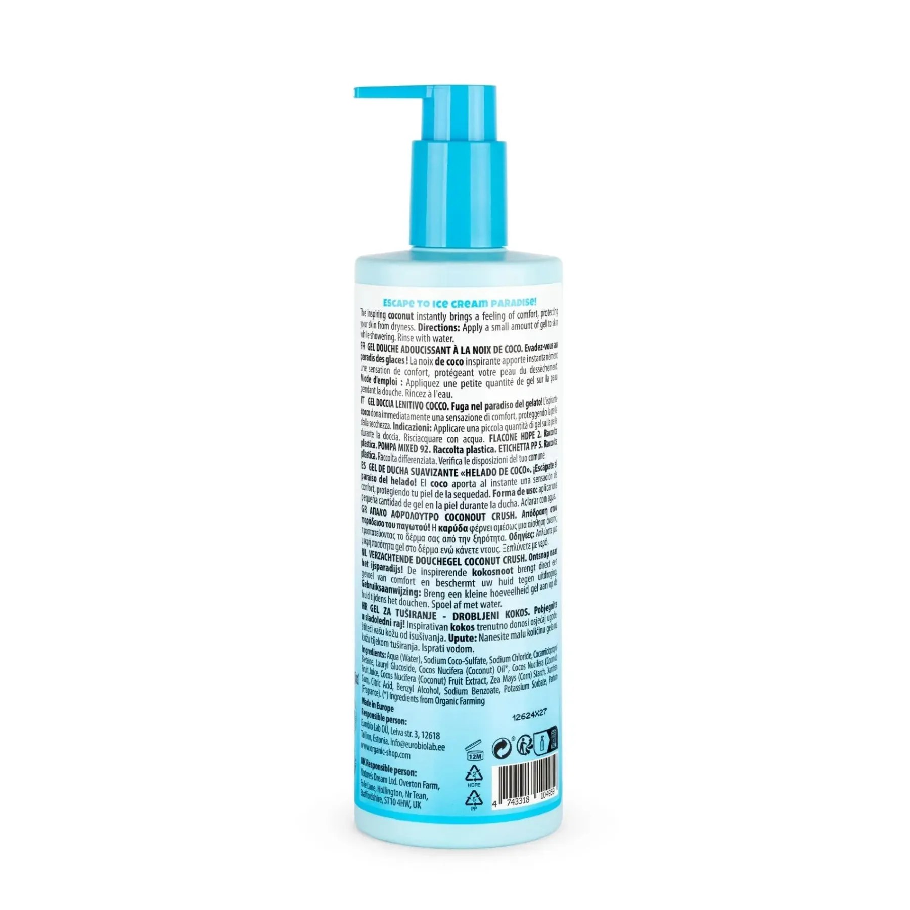 Hot Softening Shower Gel Coconut Crush Hoofdingrediënt Haircare|Hauptzutat