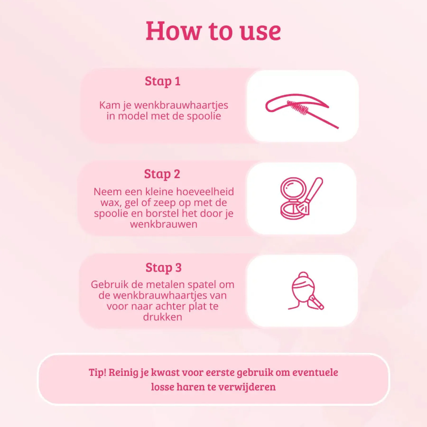 Discount Soft Pink & Gold Brow Sculpting Duo Brush Tön Mehr