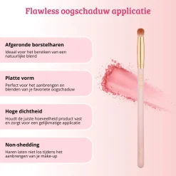 Online Soft Pink & Gold Eyeshadow Brush Lidschatten Pinsel|Tön Mehr