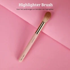 Hot Soft Pink & Gold Highlighter Brush Tön Mehr|Highlighter