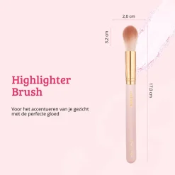 Hot Soft Pink & Gold Highlighter Brush Tön Mehr|Highlighter