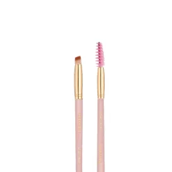 New Soft Pink & Gold Lash and Brow Brush Tön Mehr