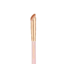 Best Soft Pink & Gold Rounded Angled Brow & Liner Brush Tön Mehr
