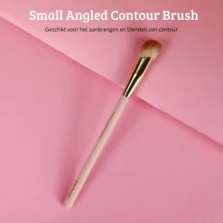 Online Soft Pink & Gold Small Angled Contour Brush Konturieren|Kontur Pinsel