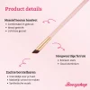 New Soft Pink & Gold Square Angled Brow Brush Tön Mehr